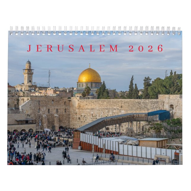 Jerusalem 2026 calendar (Cover)
