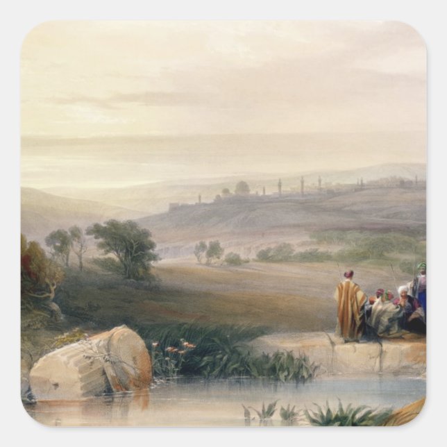 Jerusalem, April 1839, plate 22 from Volume I of ' Square Sticker (Front)