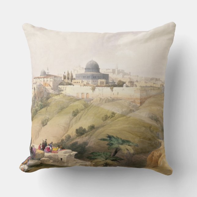 Jerusalem, April 9th 1839, plate 16 from Volume I Cushion (Front)