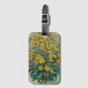 Jerusalem Artichoke Flowers by Claude Monet Luggage Tag