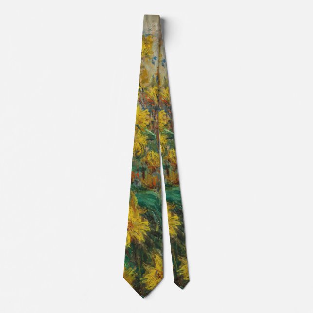 Jerusalem Artichoke Flowers - Claude Monet Tie (Front)