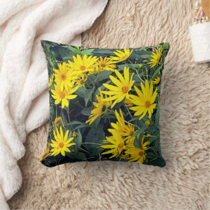 Jerusalem Artichoke Flowers Cushion