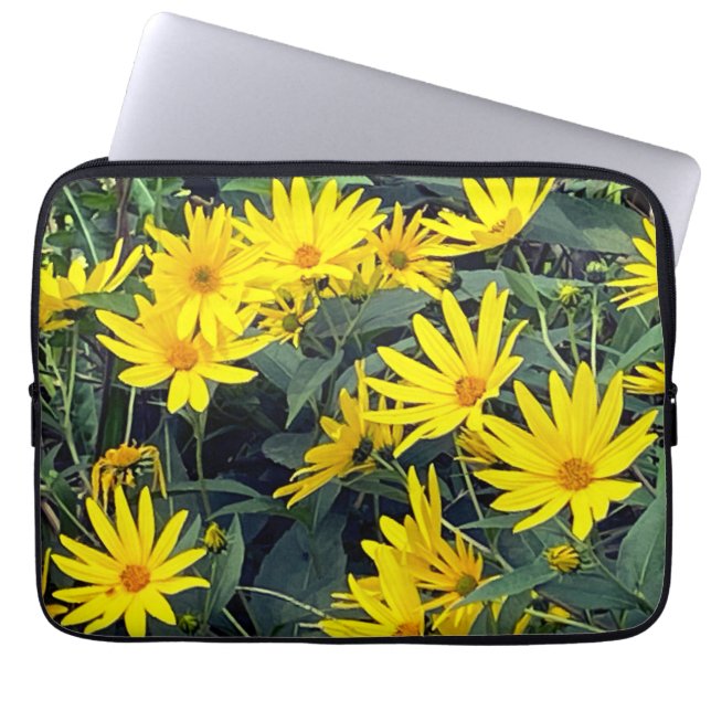 Jerusalem Artichoke Flowers Laptop Sleeve (Front)