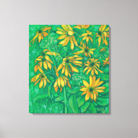 Jerusalem Artichokes Sunflower Floral Painting Art