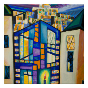 Jerusalem at Night Poster