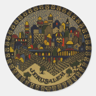 Jerusalem Ceramic Classic Round Sticker