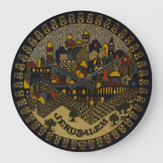 Jerusalem Ceramic Large Clock