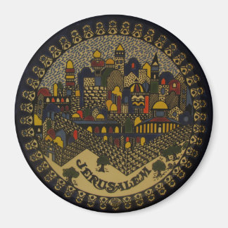 Jerusalem Ceramic Magnet