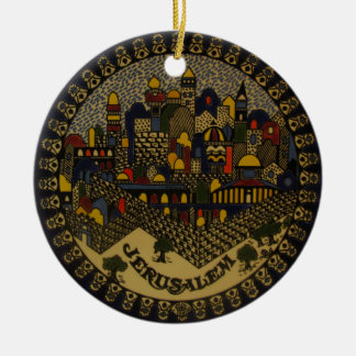 Jerusalem Ceramic Tree Decoration