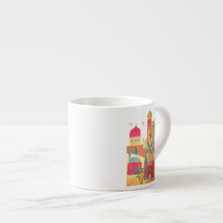 Jerusalem City Colourful Art Espresso Cup