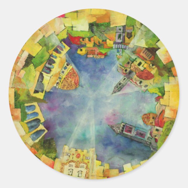 Jerusalem Classic Round Sticker (Front)