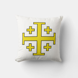 Jerusalem cross cushion