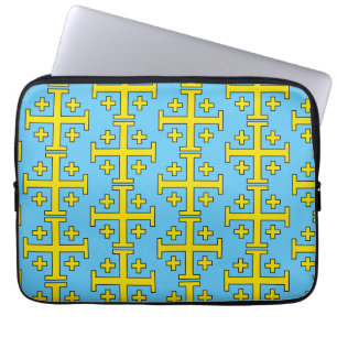 Jerusalem cross laptop sleeve