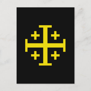 Jerusalem cross postcard