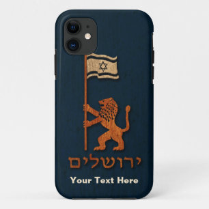 Jerusalem Day Lion With Flag iPhone 11 Case