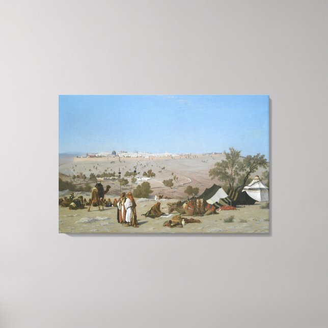 Jerusalem from the Mount of Olives | 1880 Canvas Print (Front)