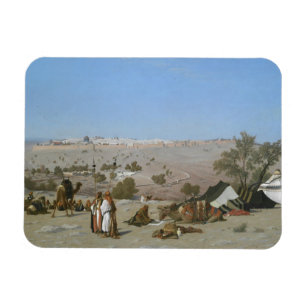 Jerusalem from the Mount of Olives 1880 Magnet