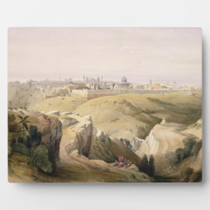 Jerusalem from the Mount of Olives, April 8th 1839 Plaque