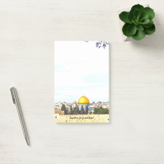 Jerusalem, get up and shine! - post-it notes