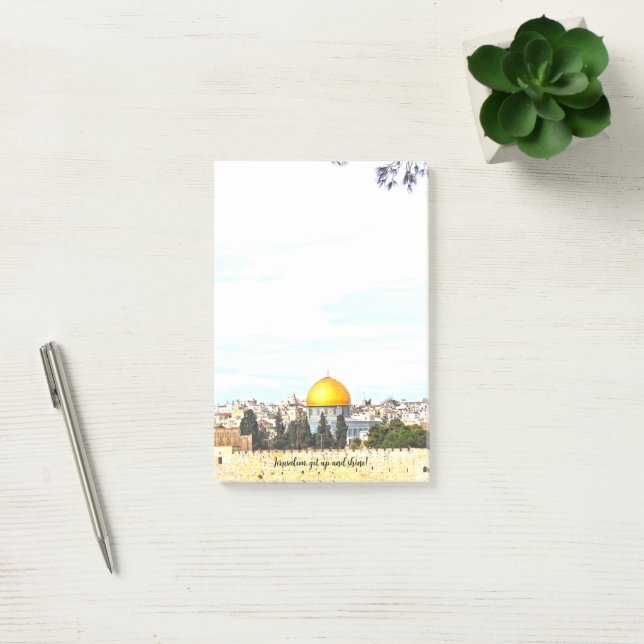 Jerusalem, get up and shine! -  post-it notes (Office)