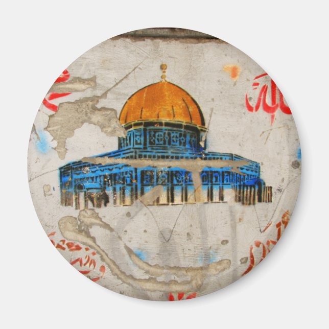 Jerusalem Graffiti Magnet (Front)