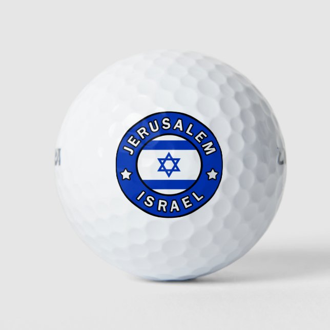 Jerusalem Israel Golf Balls (Front)