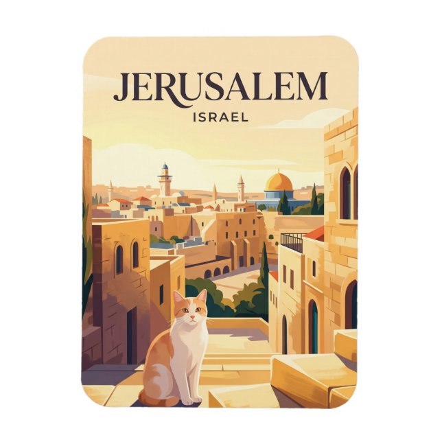 Jerusalem Israel Magnet (Vertical)