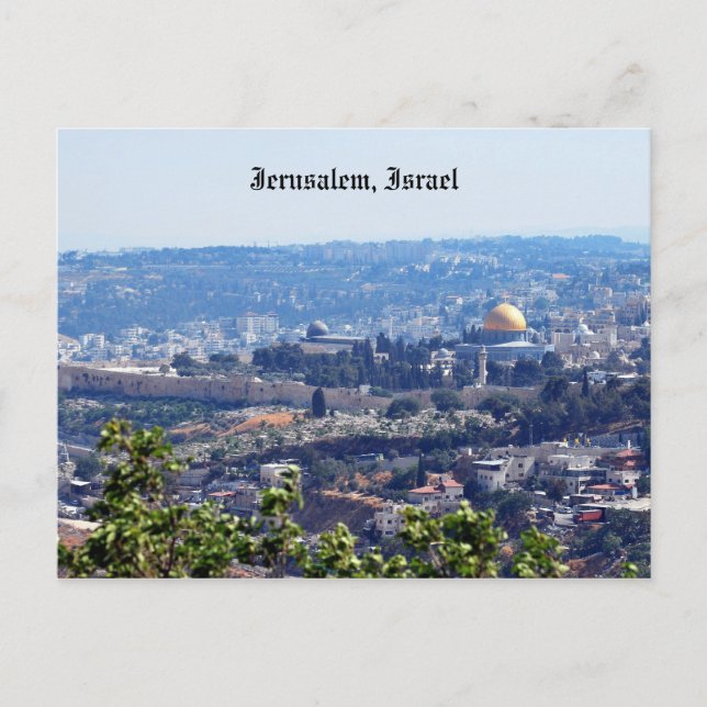 Jerusalem, Israel Post Card (Front)
