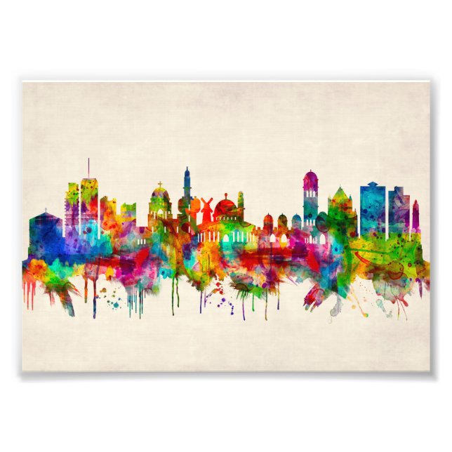 Jerusalem Israel Skyline Photo Print (Front)