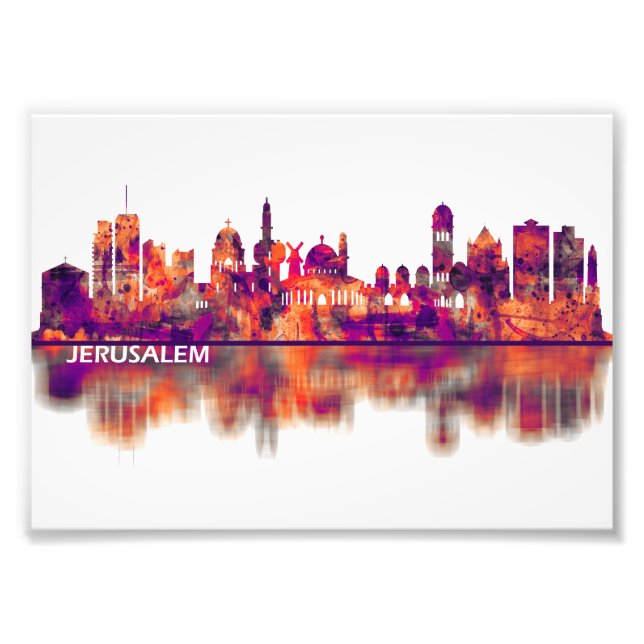 Jerusalem Israel Skyline Photo Print (Front)