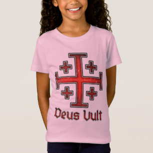 Jerusalem Knight Templar Crusader Cross Christian T-Shirt