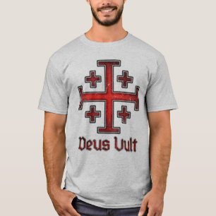 Jerusalem Knight Templar Crusader Cross Christian T-Shirt