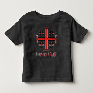 Jerusalem Knight Templar Crusader Cross Christian Toddler T-Shirt