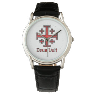 Jerusalem Knight Templar Crusader Cross Christian Watch