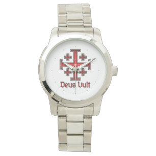 Jerusalem Knight Templar Crusader Cross Christian Watch