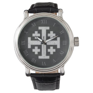 Jerusalem Knight Templar Crusader Cross Christian Watch