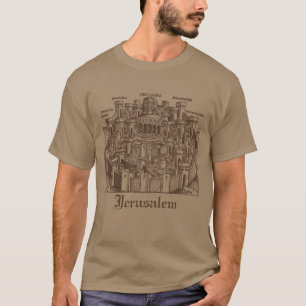 Jerusalem, Mediaeval Woodcut T-Shirt