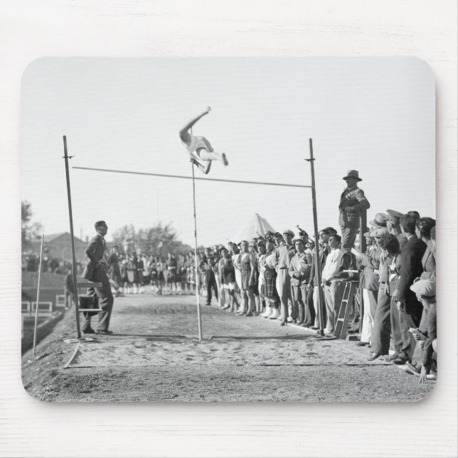 Jerusalem Pole Vault, 1930s Mouse Pad (Front)