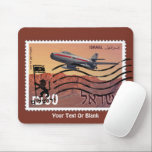 Jerusalem Reunification 50th Anniversary Mouse Pad<br><div class="desc">In May of 1967 Israel issued a set of three postage stamps featuring various aeroplanes for Yom Ha'Atzma'ut (Independence Day). In June of that year the Six Day War broke out which resulted in the reunification of Jerusalem. Customise by adding your own text. This is a re-imagining, updated for the...</div>