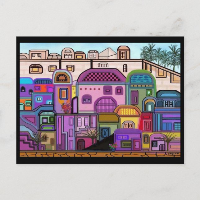 Jerusalem Tapestry Postcard (Front)