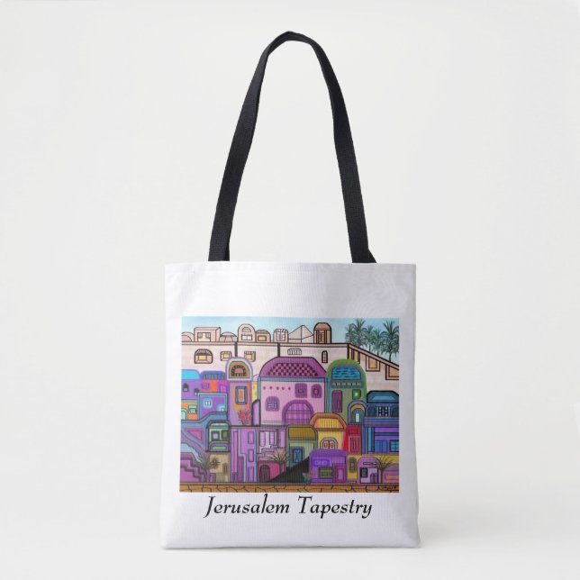 Jerusalem Tapestry Tote Bag (Front)