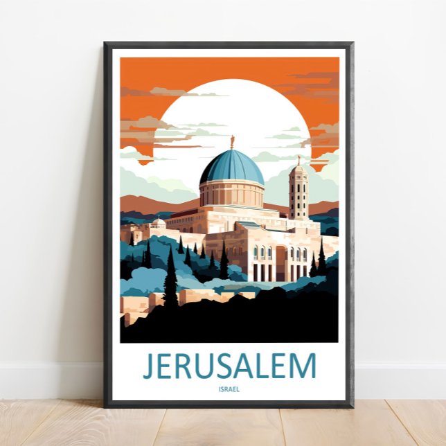 Jerusalem Travel Print Wall Art Jerusalem Wall Han (Creator Uploaded)