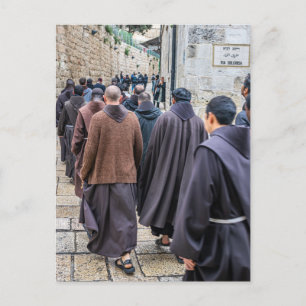 Jerusalem Via Dolorosa view postcard