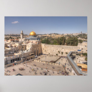 Jerusalem Western Wall Poster