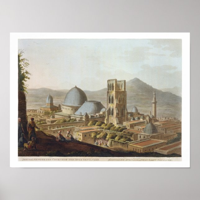 Jerusalem with the Church of the Holy Sepulchre, p Poster (Front)