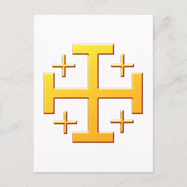 Jerusalemkreuz cross Jerusalem Postcard (Front)