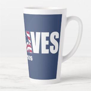 Jes USA ves 1776-2026 Latte Mug
