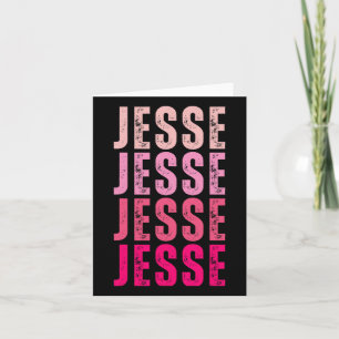 Jesse Personalised Name I Love Jesse Vintage Card