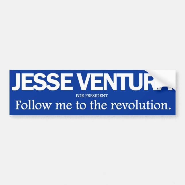 Jesse Ventura - Follow me to the revolution bumper Sticker (Front)