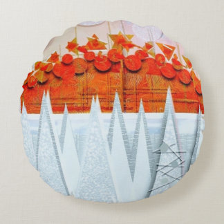 JESSICA ANNE FRANK "WINTER" ROUND CUSHION